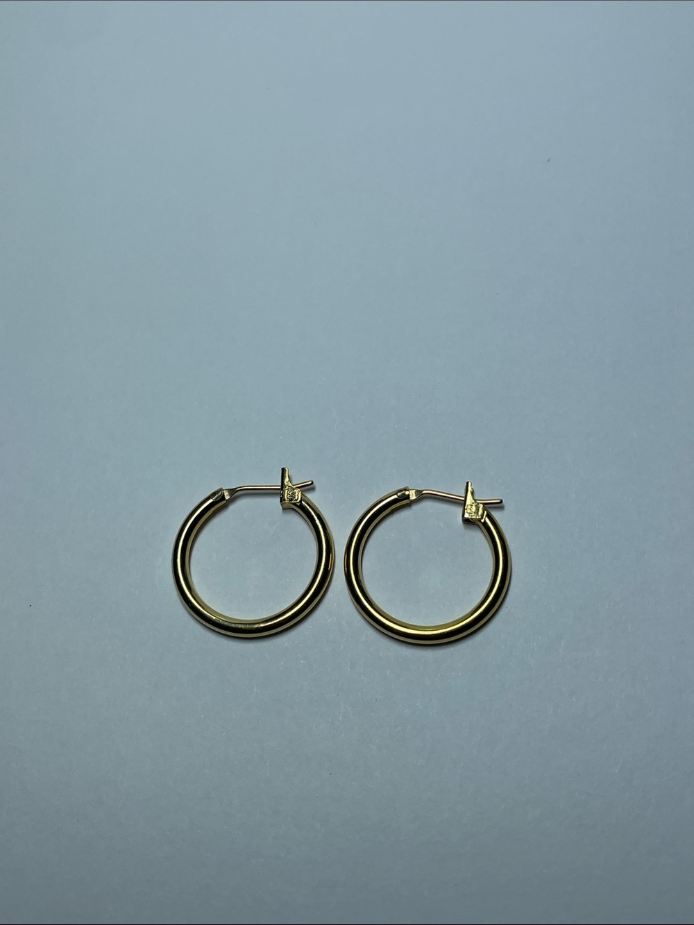 Vintage Monet Minimal Gold Hoop Earrings - Everyday Classic Hoops
